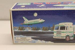 lot 114 image: 1999 Hess Toy Truck and Space Shuttle with Satellite