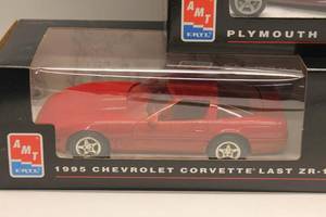 lot 180 image: Lot of 3 AMT Ertl Collectible Model Cars - 1995 Chevrolet Corvette & Plymouth Prowler