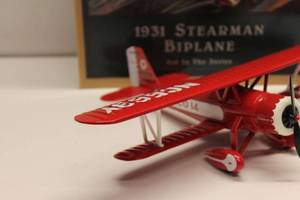 lot 193 image: Wings of Texaco 1931 Stearman Biplane 3rd in The Series Collectible Model