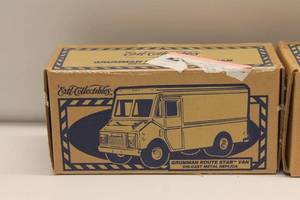 lot 197 image: ERTL Collectibles Grumman Route Star Van Die-Cast Metal Replica - Lot of 2