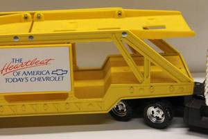 lot 202 image: Vintage Chevrolet Car Carrier Toy Truck
