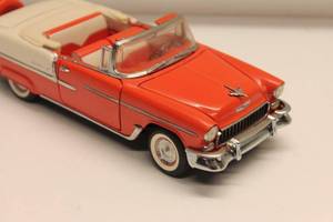 lot 210 image: Vintage Red and White Convertible Die-Cast Model Car