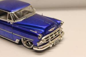 lot 224 image: Vintage 1950s Classic Car Blue Diecast Model