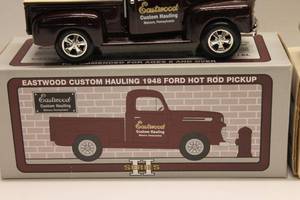 lot 271 image: Eastwood Die-Cast Vehicle Bank Lot - 1948 Ford Hot Rod Pickup & 1932 Panel Delivery