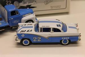 lot 296 image: Eastwood Automobilia Ford 56 Stock Car and 51 F-6 Flatbed 134 Scale Diecast Models