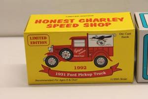lot 299 image: Limited Edition Die-Cast Banks 1931 Ford Pickup & 1957 Ford Ranchero