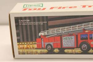 lot 368 image: Hess Toy Fire Truck Bank in Original Box