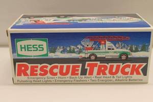 lot 374 image: Hess Rescue Truck Collectible Toy Model