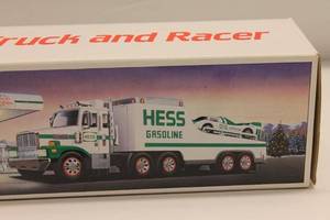 lot 376 image: Hess Toy Truck and Racer Set - Boxed Collectible