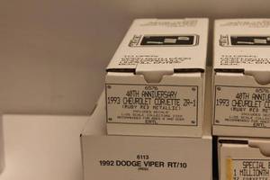 lot 390 image: Lot of 11 Ertl Die-Cast Model Cars - Chevrolet, Dodge, Geo
