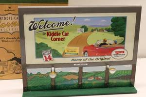 lot 446 image: Hallmark Kiddie Car Corner Collection Bills Boards Series Welcome Sign