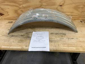 lot 142 image: Set of 2- Round Galvanized Metal Planter Boxes