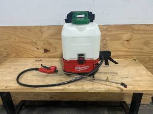 lot 79 image: MILWAUKEE M18 18-Volt 4 Gal. Lithium-Ion Cordless Switch Tank Backpack Pesticide Sprayer (Tool-Only)