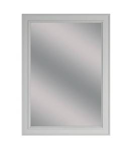 lot 80 image: ALLEN  ROTH Wrightsville 22-in x 30-in Framed Bathroom Vanity Mirror (Light Gray)