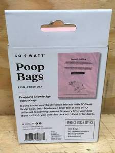 lot 101 image: Funny dog poop bags (180 bags in the pack) 0729242
