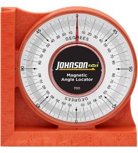 lot 117 image: Johnson Level & Tool 700 Magnetic Angle Locator, Orange, 1 Locator (07302411.16)