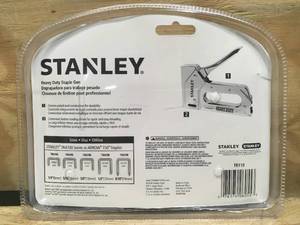 lot 127 image: STANLEY Heavy Duty Steel Staple Gun Model # TR110