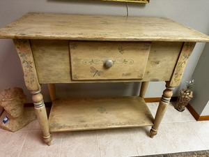 Ohabersham Plantation ccasional Side TableButcher Block Island Measuring 42 Inches X 21 Inches X 36 Inches