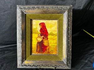 Oil Painting Titled Lady In Red Measuring 12 Inches X 14 Inches x  Numbered 275 By Corzo
