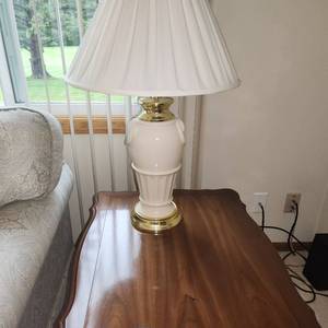 Table Lamp Measuring 28 Inches Tall x 18 Inch Diameter Shade
