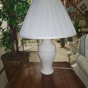 Table Lamp Measuring 24 Inches Tall with a 17 Inch Diameter Shade