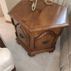 Vintage Barrel Table Measuring 27 Inches Wide and 20.5 Inches Tall