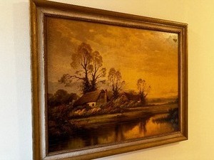 Vintage Print Measuring 34 Inches X 28 Inches