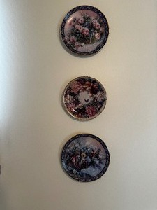 Set Of Three Porcelain Plates