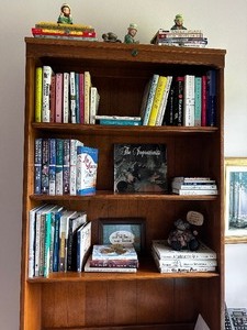 All books included in bookcase as seen in photo - Bookcase and Decor items Not included - Books Only