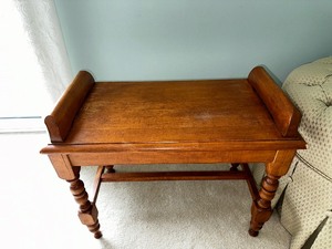 Vintage Piano Bench Measuring 24 inches x 14 inches x 17 inches