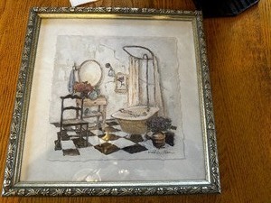 Framed Bathroom Print