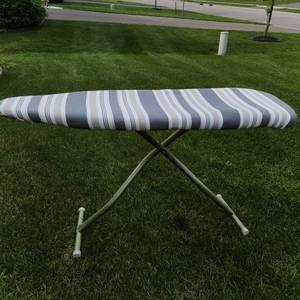 lot 5 image: Vintage Solid Ironing Board With Newer Cover
