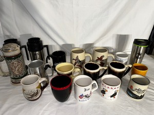 lot 71 image: Variety Of Mugs And Steins As Seen In Photo