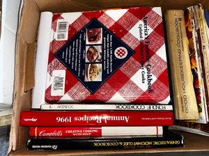 lot 108 image: Miscellaneous Box Of Cookbooks Books