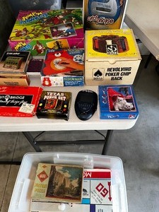 lot 111 image: Large Box Of Vintage Games