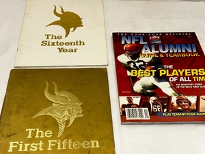 lot 276 image: 2004-2005 NFL Alumni the Best Players of All Time and The Minnesota Vikings - The First Fifteen Years and The Sixteenth Year