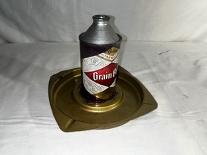 lot 293 image: Vintage Rare 1940s Minneapolis Brewing Grain Belt Beer Cone Top Beer Can Ashtray Measures about 8 inches wide
