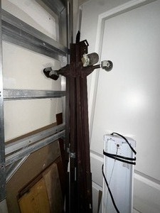 lot 298 image: Two Queen Size Adjustable Metal Folding Bed Frames