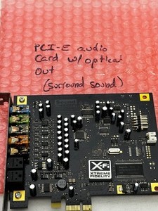 lot 155 image: PCI-E Audio Card with Optical Out - Surround Sound