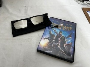 lot 157 image: Guardians of the Galaxy DVD and Solar Eclipse Glasses