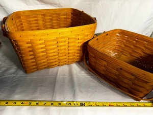 lot 216 image: Two Larger Longaberger Baskets as Seen in Photo