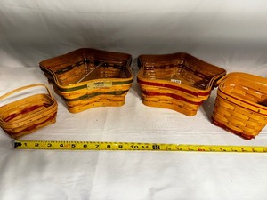 lot 225 image: Four Longaberger Baskets including Two Shining Star Baskets