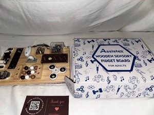 lot 252 image: Assitex Adult Wood Sensory Fidget Board