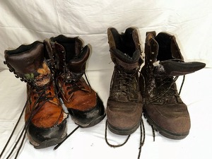 lot 256 image: Two Pairs of Mens Size 12W Boots