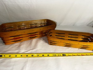 lot 206 image: Two Oblong Longaberger Baskets