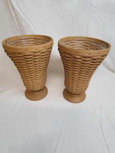 lot 208 image: Two Vintage Longaberger Floral Baskets