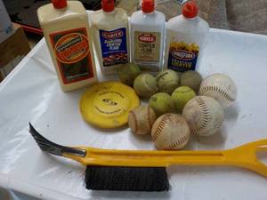 lot 37 image: Charcoal Lighter Fluid, Balls and Scrapper