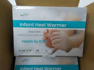 lot 50 image: 25 x 4 Infant Heel Warmer - more uses mid-wives and all ages