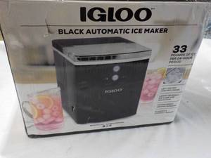 lot 57 image: igLoo Black Automatic Ice Maker...