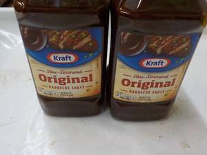 lot 103 image: 2 ct x 5 lb. 2.5 oz Jugs Kraft Original Barbecue Sauce